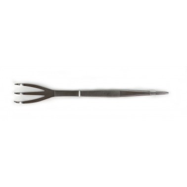 Polished steel Rake-Tweezers 220mm
