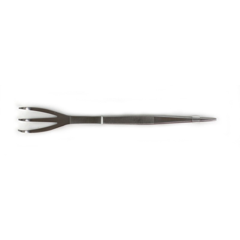 Polished steel Rake-Tweezers 220mm