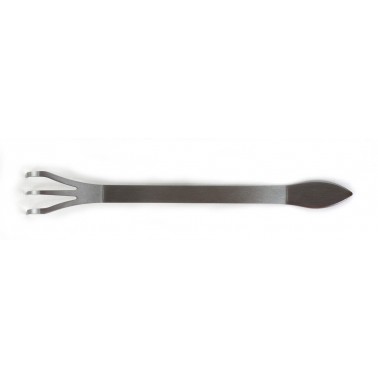 Polished steel Rake-Spatula 255mm