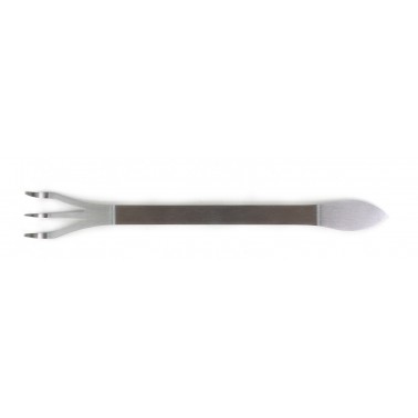 Polished steel Rake-Spatula 255mm
