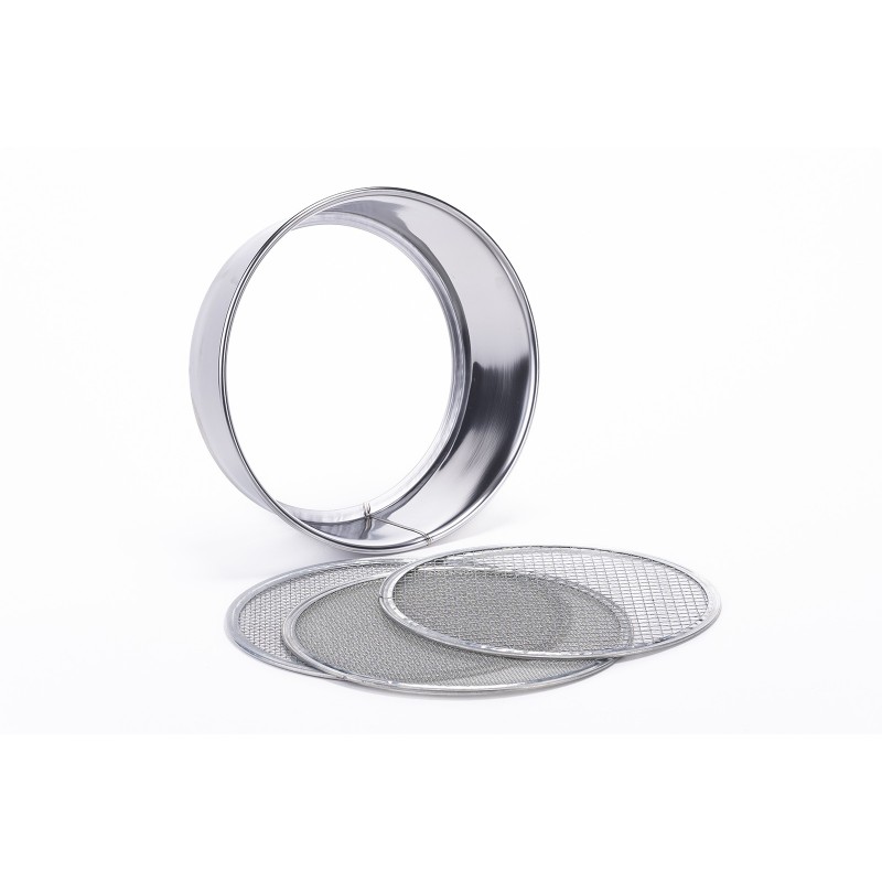 Stainless steel Soil sieve set 21cm
