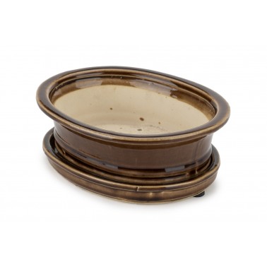 Maceta Bonsái Yixing CON Plato GLA-159G